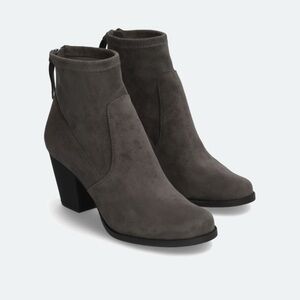 Women's Suede Ankle Boots - Charcoal